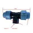 thumbnail image 4 of LOVIVER 1pc Garden IBC Tank Adapter Lawn Connector Valve Fitting Ton Barrel Fittings Tee Inner DN15, 4 of 4