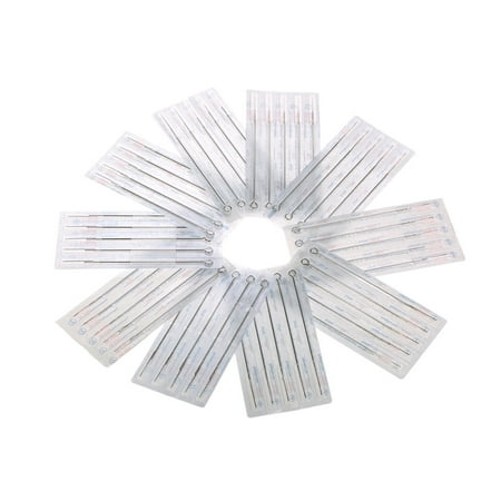 50pcs Mixed Tattoo Needle Set 1RL 3RL 5RL 7RL 9RL Stainless Steel Round Liner Professional Permanent Tattoo Tool (Best Liner Needle For Tattoos)