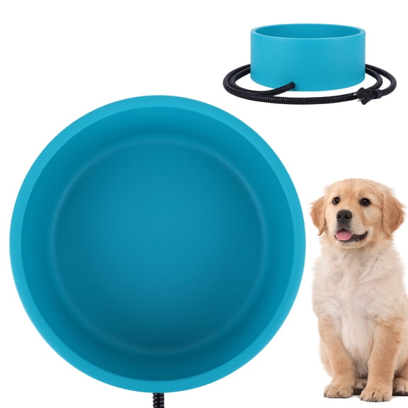 3.2L Heated Water Bowl for Outside Animals, Pet Heated Dog Bowl in Winter