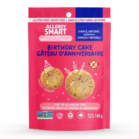 Allergy Smart Sans gluten Gâteau d’anniversaire biscuits 140g sac