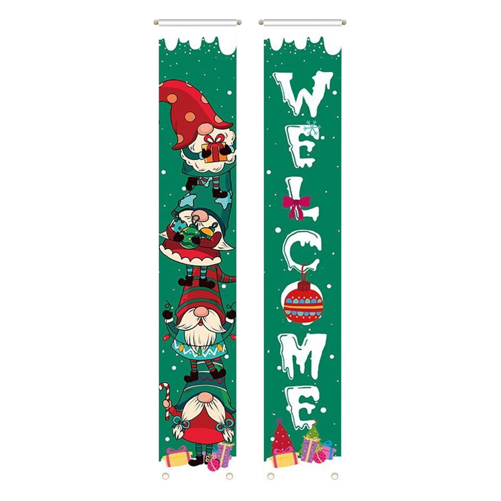 Christmas Couplet Christmas Party Decorations Background Cloth Banner ...