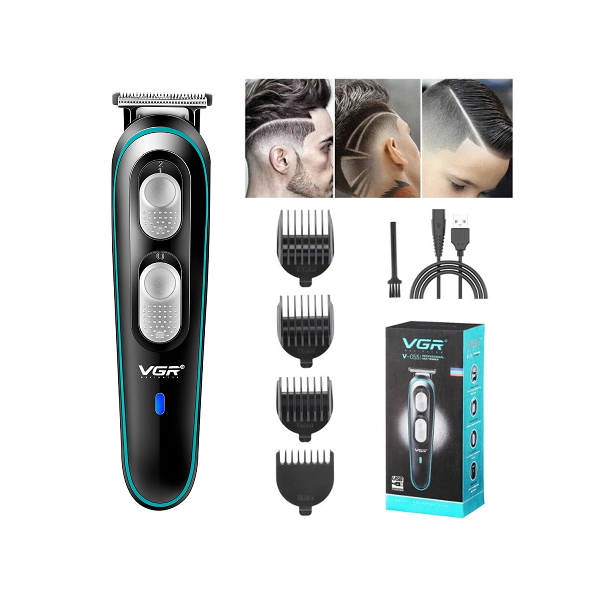 Luniquz Hair Clippers for Men, Professional Cordless Hair Trimmer