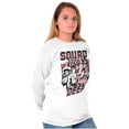 thumbnail image 4 of Kanji Street Fighter Squad Deep Unisex Plus Size Long Sleeve Tee Shirt Brisco Brands 3X, 4 of 5