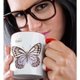 thumbnail image 2 of 3drose, Believe Pink Butterfly - Inspirational Art, 11oz Two-tone Red Mug, 2 of 6