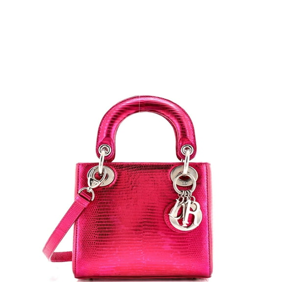 Pre-Owned Lady Dior Bag Lizard Mini By Rebag