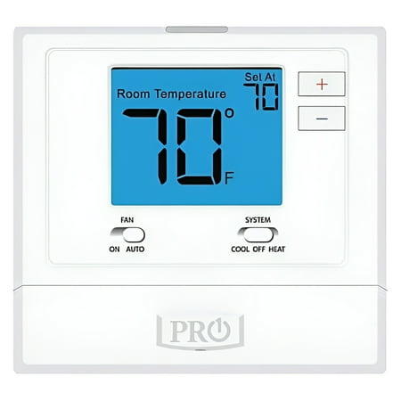 PRO1 IAQ T701 Digital Non-Programmable Thermostat, Single Stage, 1 Heat - 1 Cool