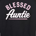 thumbnail image 3 of Instant Message - Blessed Auntie - Women's Lightweight French Terry Long Sleeve Shirt, 3 of 6