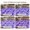 thumbnail image 7 of ODIKA 8'x10' Washable Area Rug Grid Abstract Retro Wave Rhythm Plaid Crisp Purple Checkered Refined Structured for Living Room, Under Sectional, Family Room , Durable, Non-Slip, 7 of 7