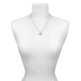 thumbnail image 2 of Silvertone Love Banner on Clear Crystal Heart Silver Tone Cross and Bunny Necklace and Earrings Set, 2 of 5