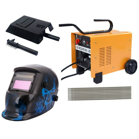 Zimtown ARC Stick Welder & Welding Shield Combo, Include Dual 110V/220V Voltage 250 Amp Welding AC Stick Rod Torch Electrode Tool Machine + Solar Helmet, Feed Fan Automatic