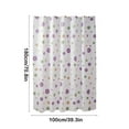 thumbnail image 4 of HBBKVI Waterproof Shower Curtain with Hooks Mildew-Resistant Shower Curtain Bathroom Partition Curtain Shower Curtain 39" x 71", 4 of 6