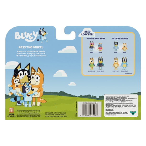 Bluey Pass the Parcel 4pk | Action figure sets for toy marts