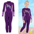 thumbnail image 4 of Niños Niñas Traje de buceo Traje de baño cálido Cuerpo completo Manga larga METRO kusrkot Traje de buceo de una pieza para niños, 4 of 8