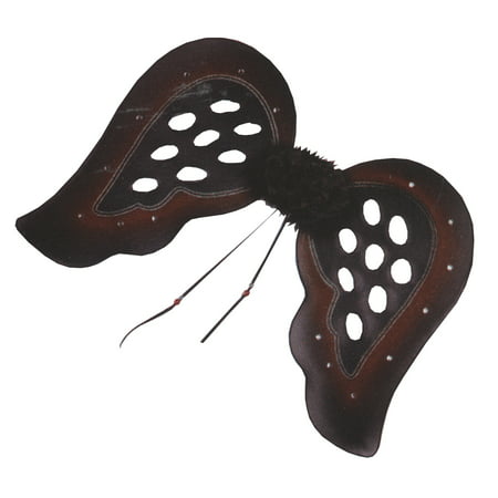 Black and Burgundy Teardrop Gothic Wings Adult Halloween Accessory