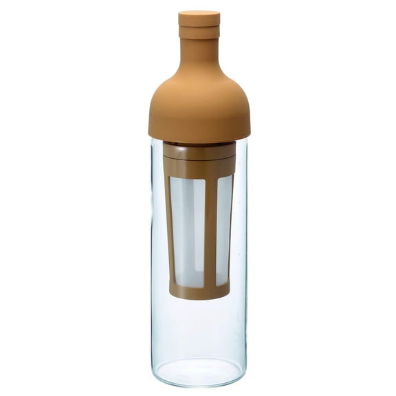 Hario Glass Cold Brew Coffee Wine Bottle, 650ml, Mocha