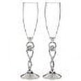 thumbnail image 4 of Hortense B. Hewitt Wedding Accessories Love Knot Champagne Toasting Flutes, Set of 2, 4 of 4