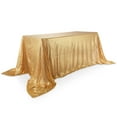 thumbnail image 3 of Lann's Linens 90" x 132" Gold Sequin Tablecloth, Sparkly Rectangle Table Cloth for Wedding, Party, Banquet, 3 of 6