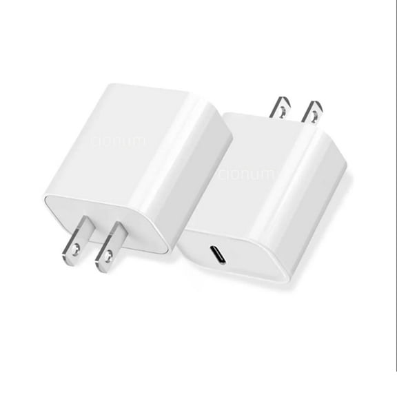 2 Pack 20W PD USB C Wall Charger Block,Fast Charger,Type-C Charging,Compatible with iPhone 14 Pro Max/13 Pro/12 Mini/11/XS iPad Pro,Samsung Galaxy