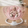 thumbnail image 3 of Baby Swing FasonBaby Electric con 10 melodías y 5 velocidades, color rosa, 3 of 9