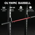 thumbnail image 3 of Mikolo 7ft Olympic Barbell, Barbell for Weightlifting and Powerlifting 45lb, Olympic Bar for 1500lbs Capacity, Weight Bar Fit 2” Standard Weights, 3 of 11