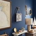 thumbnail image 3 of Northlight 7.25” Blue and White Cape Cod Inspired Anchor Wall Hanging Plaque, 3 of 9