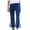 Blue, variant on YDFCWXW Patchwork Jeans for Women Two Tone Frayed Hem Flared Denim Color Block Jeans Dark Blue, S