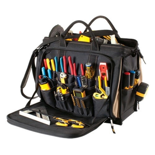 CLC 1539 50 Pocket Large 18" Multi-Compartment Tool Bag Carrier Shoulder Strap