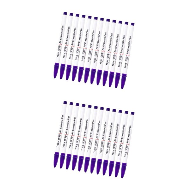 Methold 12x herramienta de costura de punto de cruz rotulador de tela de tinta de ojal borrable con agua 2piezas Tipo 1