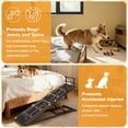 thumbnail image 3 of VENTOPYR Wooden Pet Ramp,Adjustable Height 37.2''Dog Ramp Supports up to 200LBS, 3 of 6