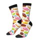 thumbnail image 1 of Fotbe Color Donut Calcetas Largas con Estampado para Hombre y Mujer – Calcetas de Compresión Transpirables y Elásticas, Viajar y Uso Diario Talla 5-11, 1 of 6