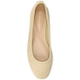 thumbnail image 4 of Journee Women's Savannah Woven Ballet Almond Toe Flat, 4 of 9