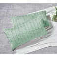 thumbnail image 3 of Home Soft Things Super Soft Decorative Pillow Covers, Set of 2, Sea Foam, 14'' x 26'', 3 of 3