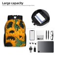 thumbnail image 7 of Wukai Sunflowers 7 Travel Laptop Backpack - Waterproof, Anti-Theft, Slim and Sturdy College & Business Backpack, 7 of 7