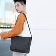thumbnail image 5 of Bolso bandolera vintage de lona, bolso bandolera de trabajo, bolso informal, multifuncional, ligero, para hombre, 5 of 5