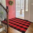 thumbnail image 6 of iOhouze Buffalo Plaid Rug 3x5 Black and Red Christmas Doormats Cotton Washable Outdoor Rugs Checkered Rug Front Door Mat Patio Rugs for Front Porch Entryway, 6 of 7