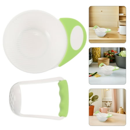 OULII 1 Set Light Green Portable Baby Food Bowl and Tableware for Infants Mealtime