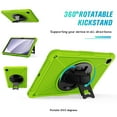 thumbnail image 3 of Case for Samsung Galaxy Tab A9+/A9 Plus 11 Inch 2023 (SM-X210/X216/X218), Multi-Functional Cover with 360° Rotate Stand/Screen Protector/Shoulder Strap/Hand Strap, Green, 3 of 7