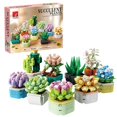 thumbnail image 1 of Set de juguetes de construcción TYCOLE Tiny Flowers Suculents 832 piezas, 1 of 7