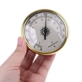 thumbnail image 3 of Indoor Outdoor 7.2cm Round Durable Gold 0~ (Rh) Hygrometer Humidity Meter, 3 of 6