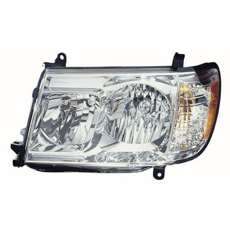 Toyota Land Cruiser Door Go-Parts » 2006 - 2007 Toyota Land Cruiser Front Headlight Headlamp Assembly Front Housing / Lens / Cover - Left (Driver) Side 81170-60B11 TO2518109 Replacement For Toyota Land Cruiser ()