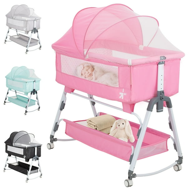 Cuna Moisés Corral Para Bebe Ajustable Mosquitero Colchón