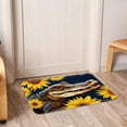 thumbnail image 6 of Sunflower Polyester Non-Slip Machine Washable Office Rug Door Rug Floor Mats, 6 of 6