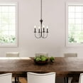 thumbnail image 2 of Colonial Candles 4 Light Chandelier In Black, 2 of 4