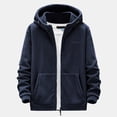 thumbnail image 2 of Vedolay Men's Cardigan Sweater 2023 Winter Knit Full-Zipper Sweater Slim Fit Dark Blue,4XL, 2 of 4
