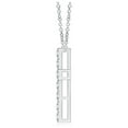 thumbnail image 2 of ANGARA Natural Flat Prong-Set Diamond Cross Pendant in 14K White Gold for Women (Size-2mm| Color-H| Clarity-SI2) | April Birthstone, Anniversary, Jewelry Gift for Women | Natural Diamond Necklace, 2 of 8