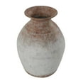 thumbnail image 6 of DecMode 14" Distressed Textured Copper Metal Vase with White Center, 6 of 9