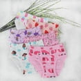 thumbnail image 4 of Wowoo Place Little Girls 100% Soft Cotton Panties 6-Pack, Cute Assorted Print, Size 5, 4 of 7