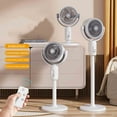 thumbnail image 5 of Clearance!Yufenmy Indoor Pedestal Fan Oscillating Fan High Speed Vertical Fan 360 Circulation Quiet and Powerful Floor Fan for Bedroom Home Office White, 5 of 8