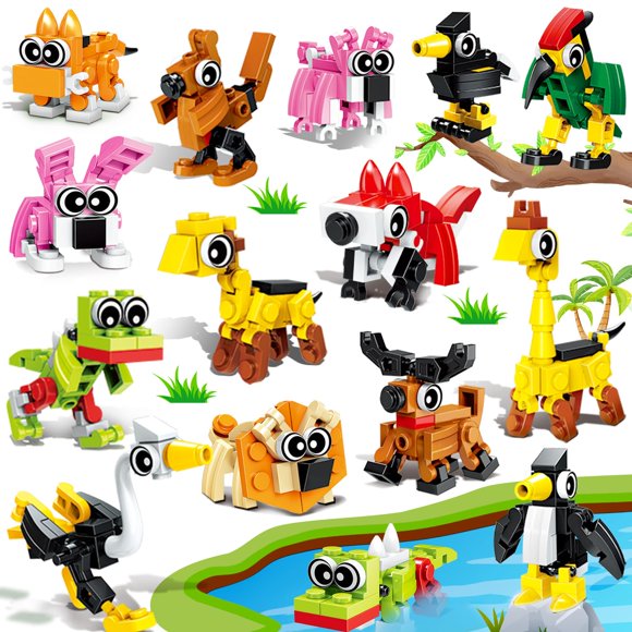 Building Blocks Basytodio Mini Animal, 30 unidades, regalos de fiesta para niños