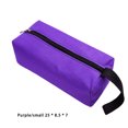 thumbnail image 2 of Electronicheart Sac de Rangement Pochette à Outils Matériel Sac Finition Soignée Imperméable Léger avec Fermeture Éclair Organisateur d'Outils Multifonction Noir Violet 25*8.5*7, 2 of 6